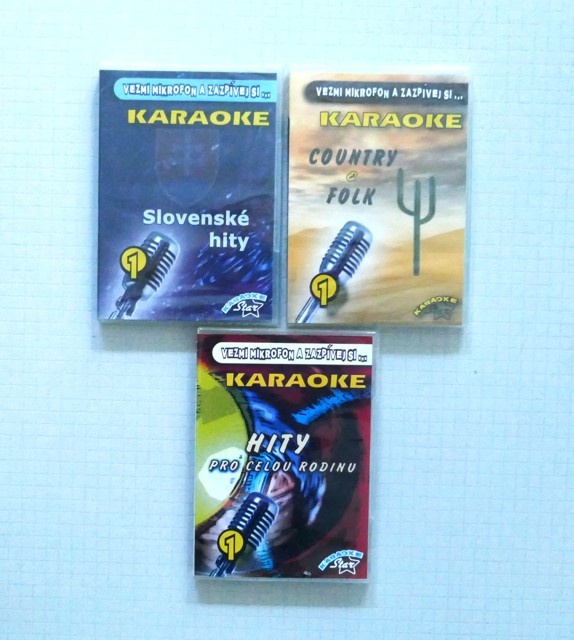 Tři nová DVD Karaoke