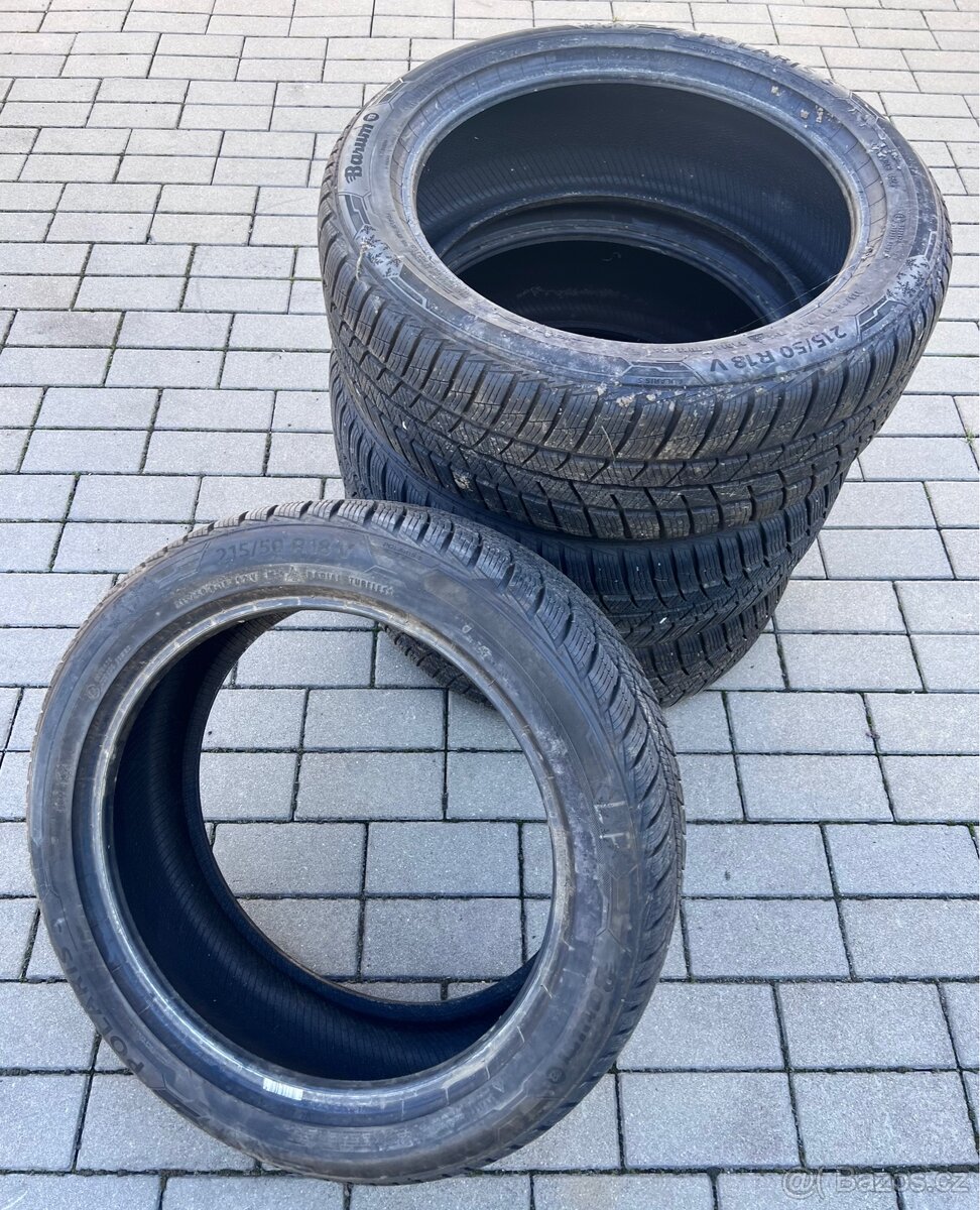 Karoq - 215/50 R18 - 4x zimní Barum 8-9mm, DOT4823