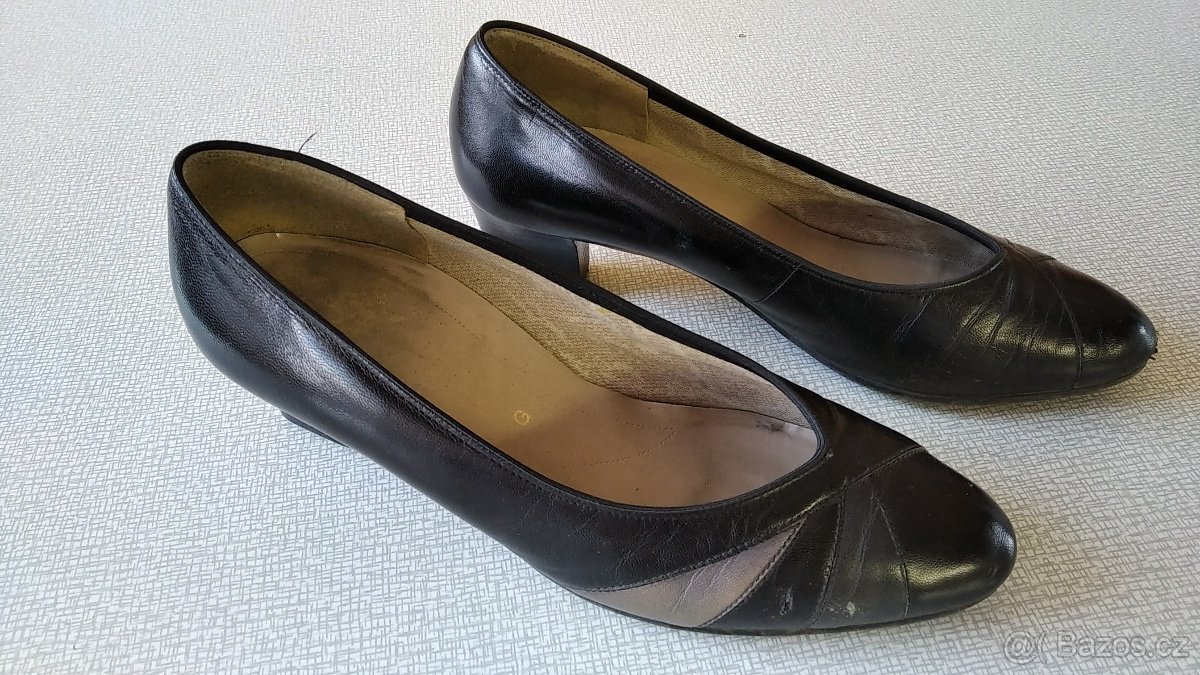 Lodičky kožené, Velikost 7 1/2