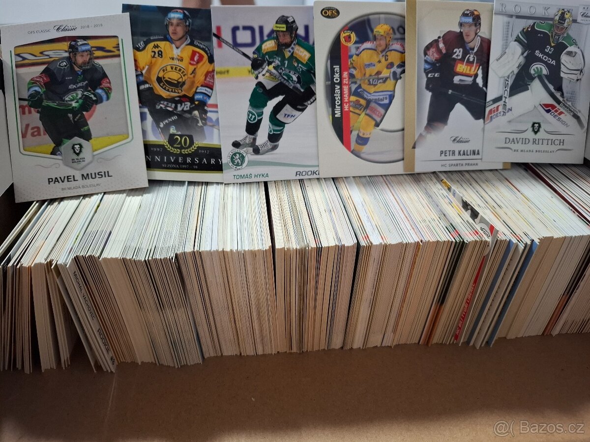 Řádové karty Extraliga 2003-2019