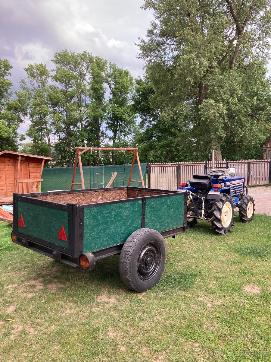 Vlek za malotraktor, vlečka, vyvážečka, bytelná konstrukce