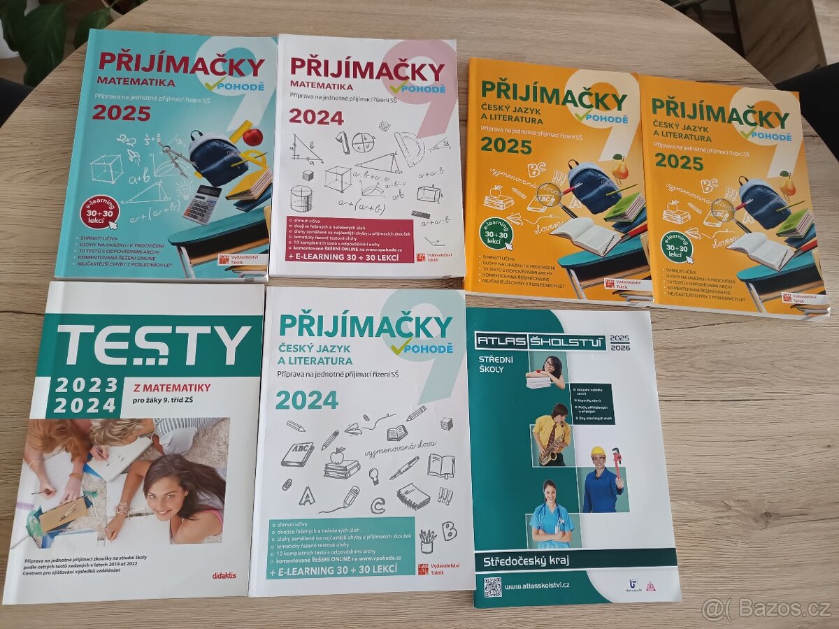 Přípravné učebnice na přijímací zkoušky