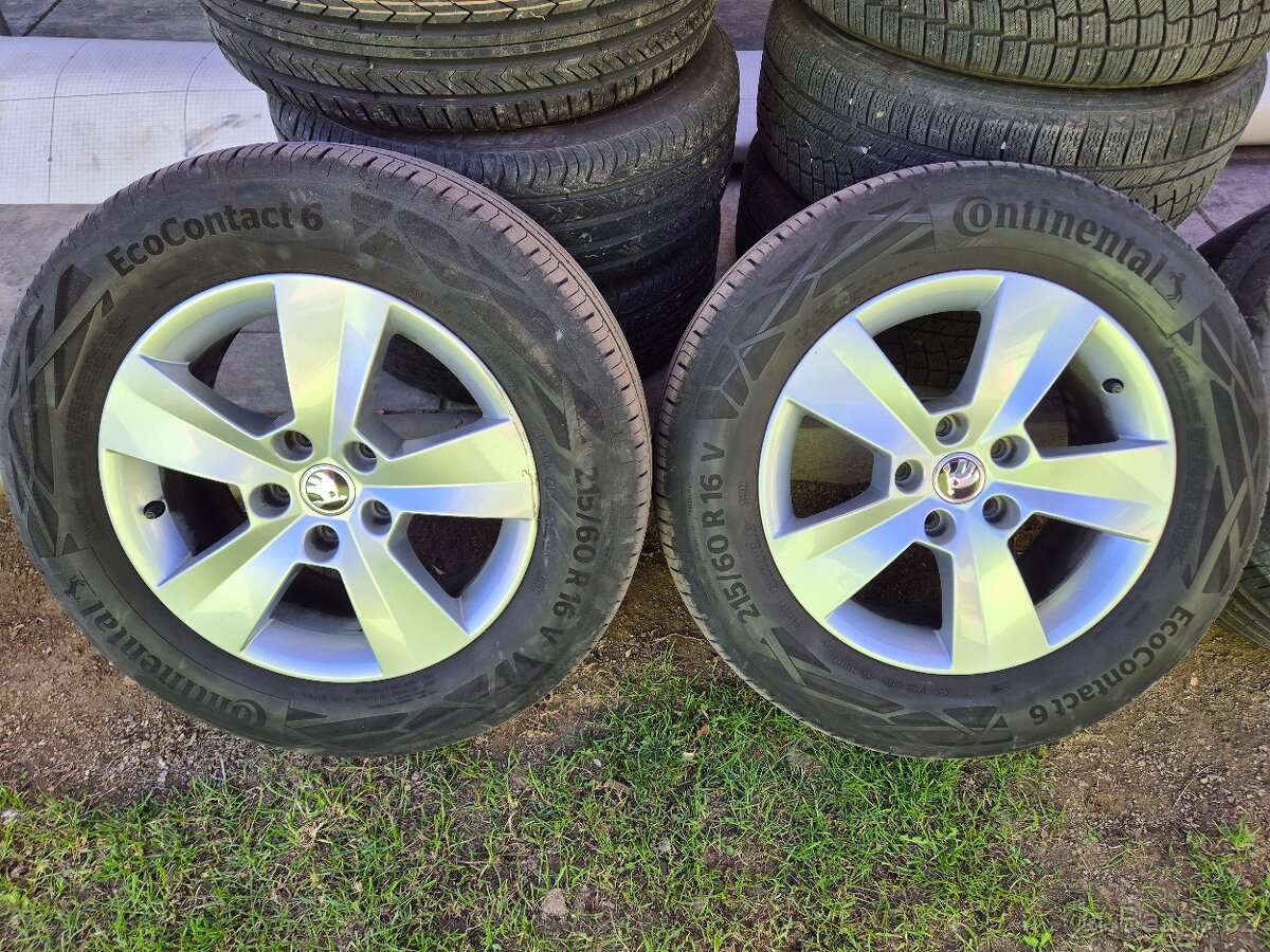 Letní sada Škoda Superb III 5x112 R16 215/60R16