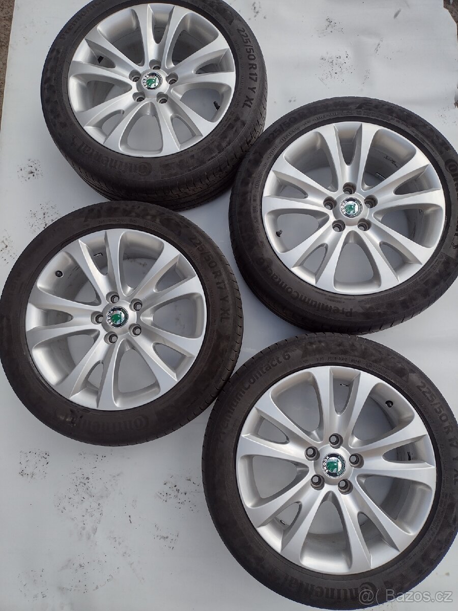 Alu. kola Škoda Superb II. 5x112 7,5Jx17 H2, ET49
