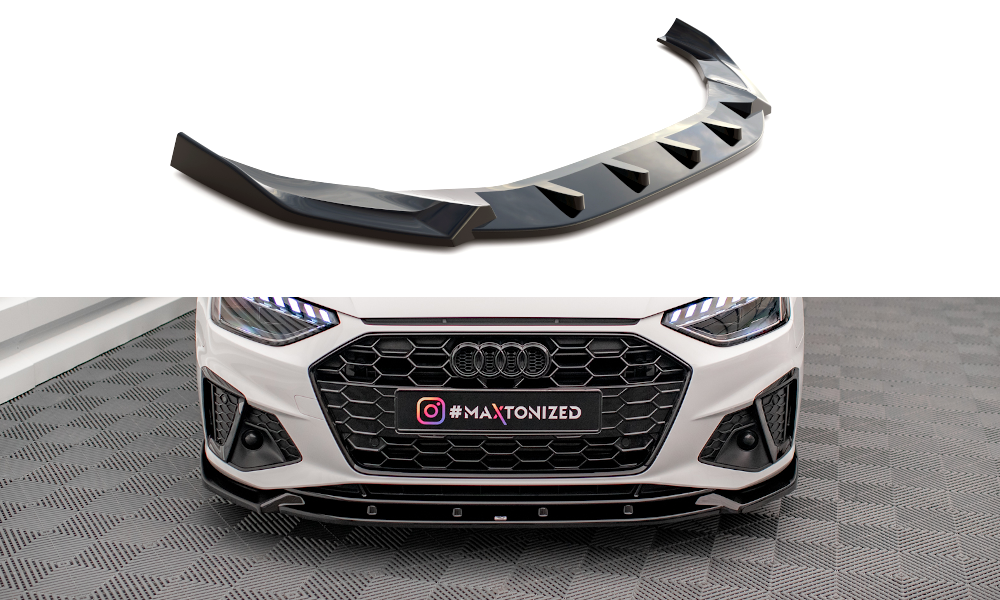 Spoiler pod přední nárazník Audi A4 B9 S-Line Facelift Maxto