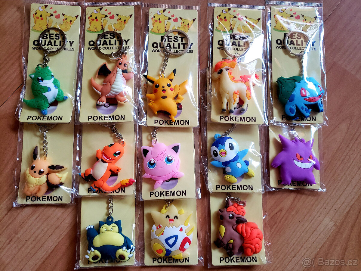dětské klíčenky postavičky Pokemon / Pokémon Pikachu dárek