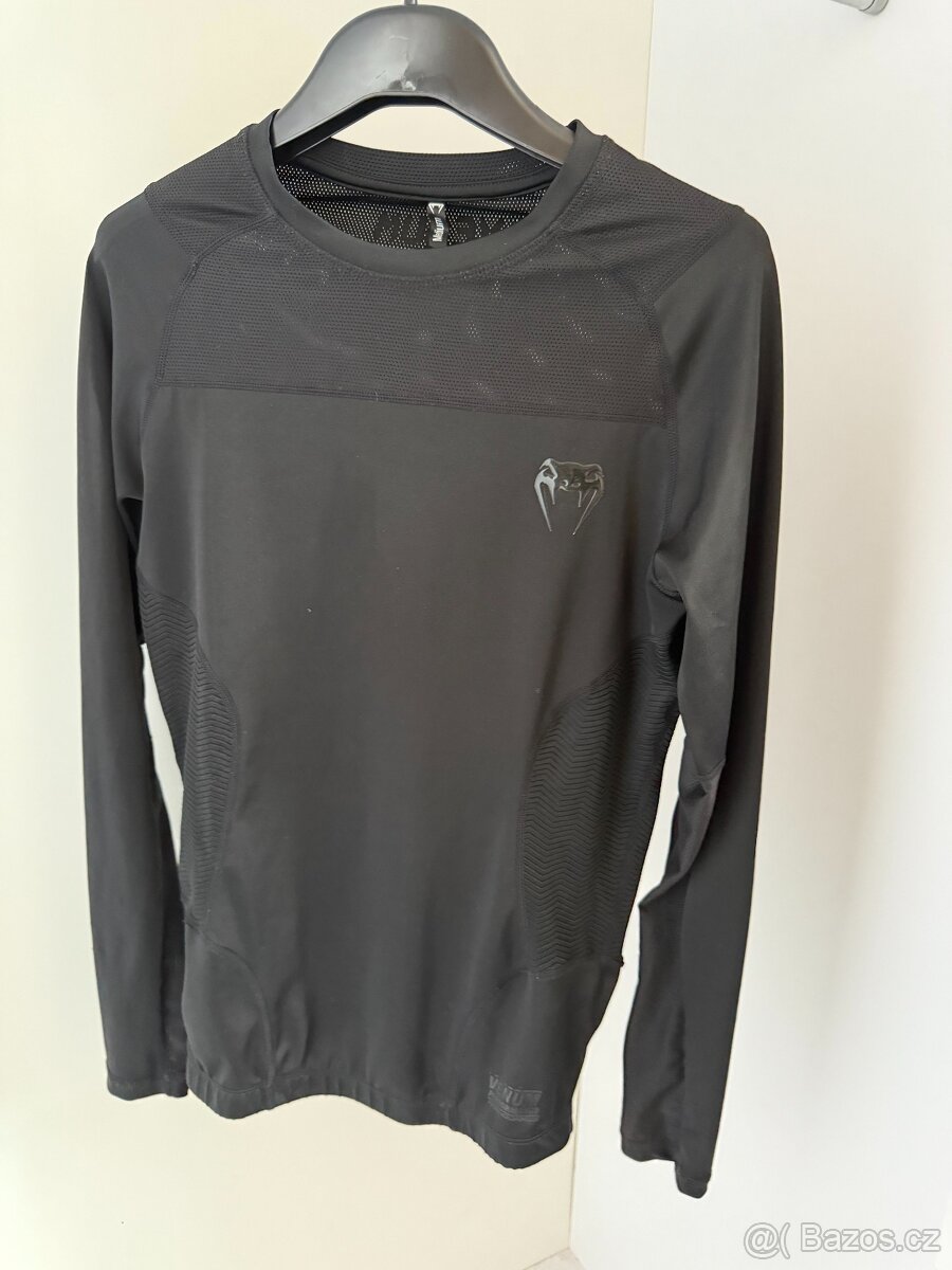 Originální UFC Venum Rashguard - Černý - M