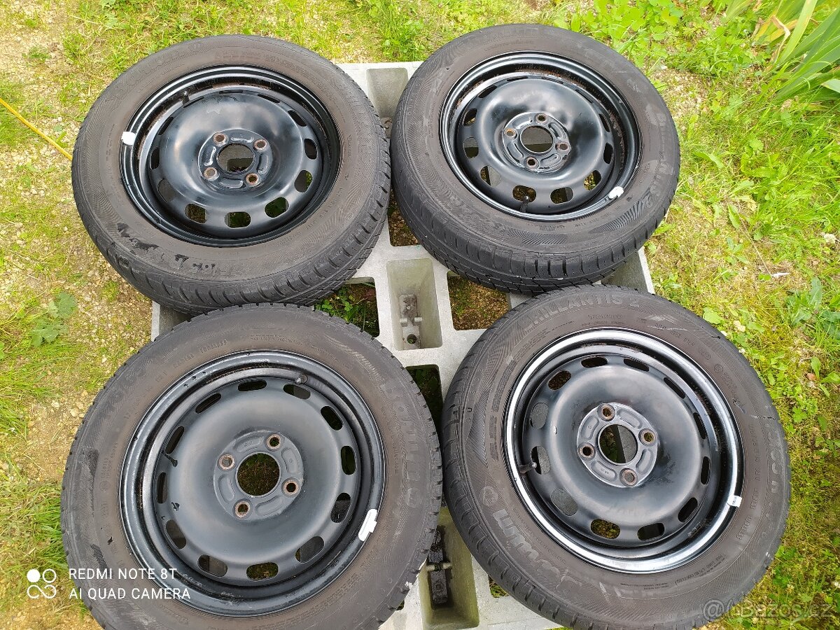 PLECHOVÉ KOLA- 4x108-r14 + LETNÍ PNEU BARUM 175/65/R14 - 4ks