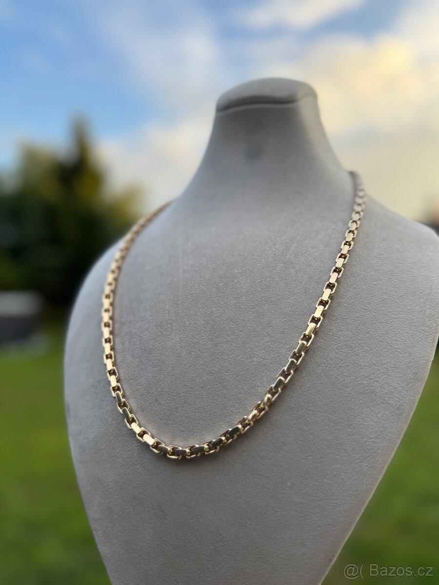 Zlaty řetěz - PILKA - ANKR - 48g 65cm - NOVÝ ZLATO - ELEGANT