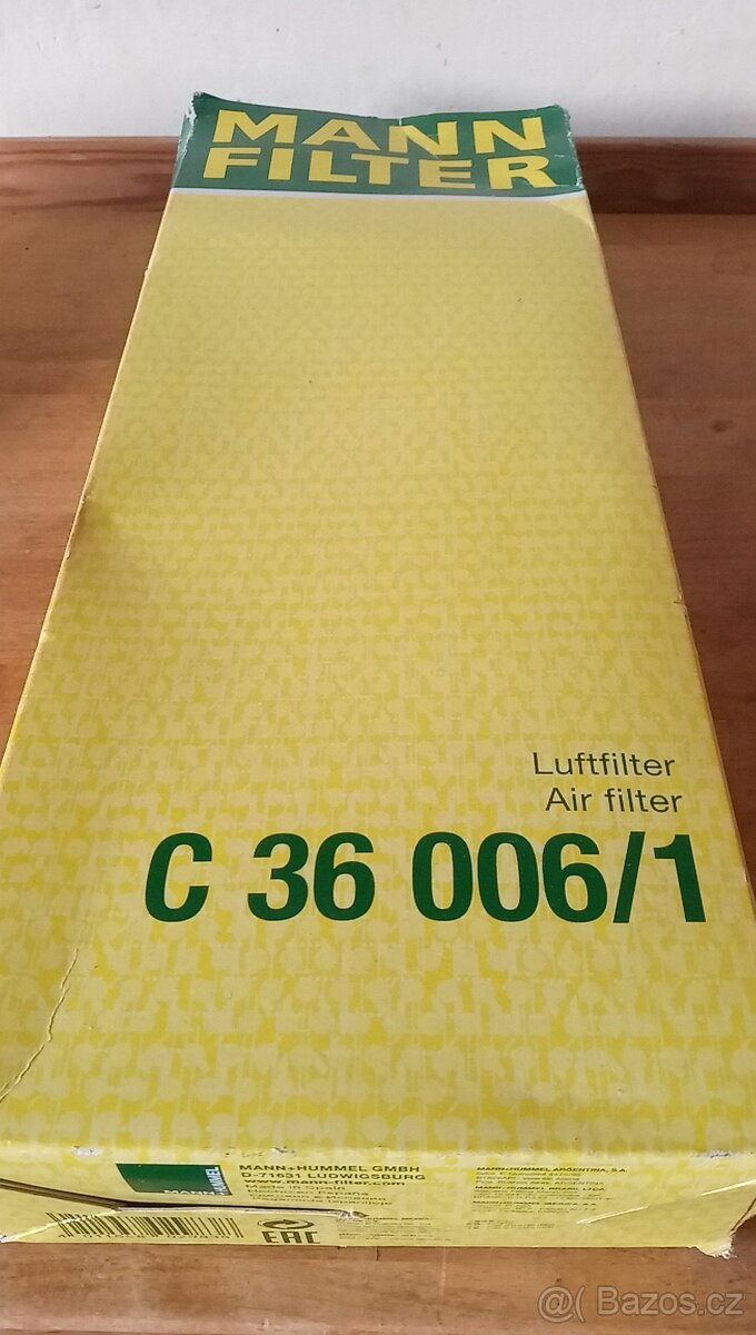 Vzduchový filtr MANN-FILTER C 36 006/1 pro Alfa Romeo Mito