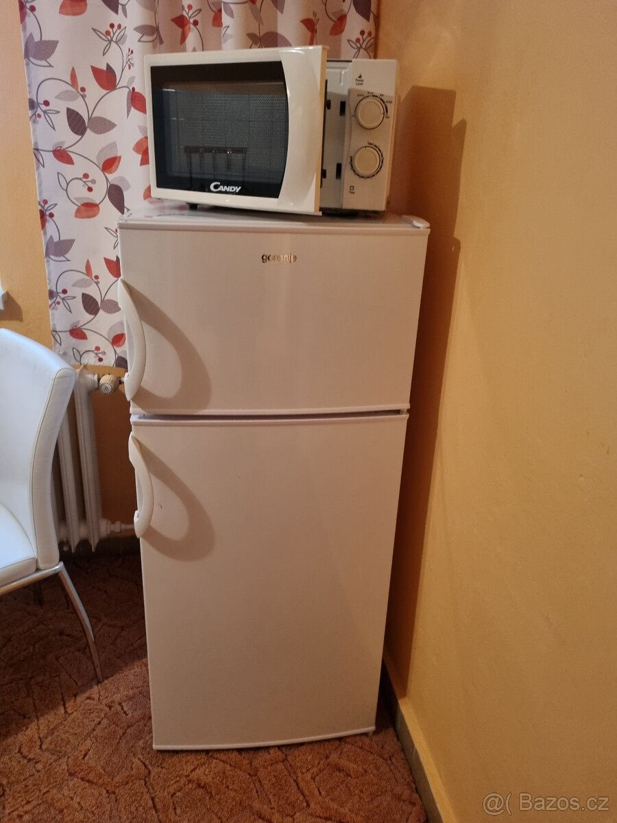 Lednička s mrazákem.