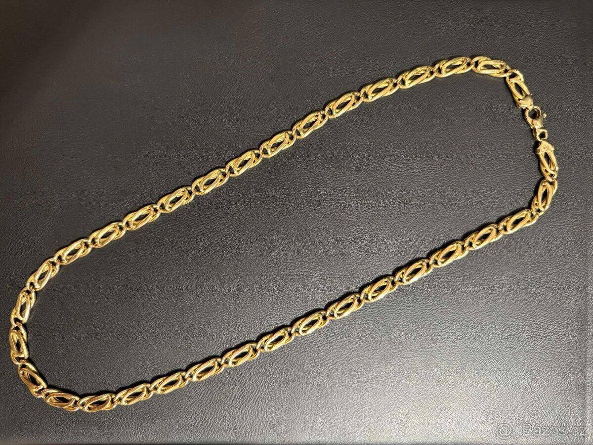 zlatý řetízek AU585/1000 27,58G