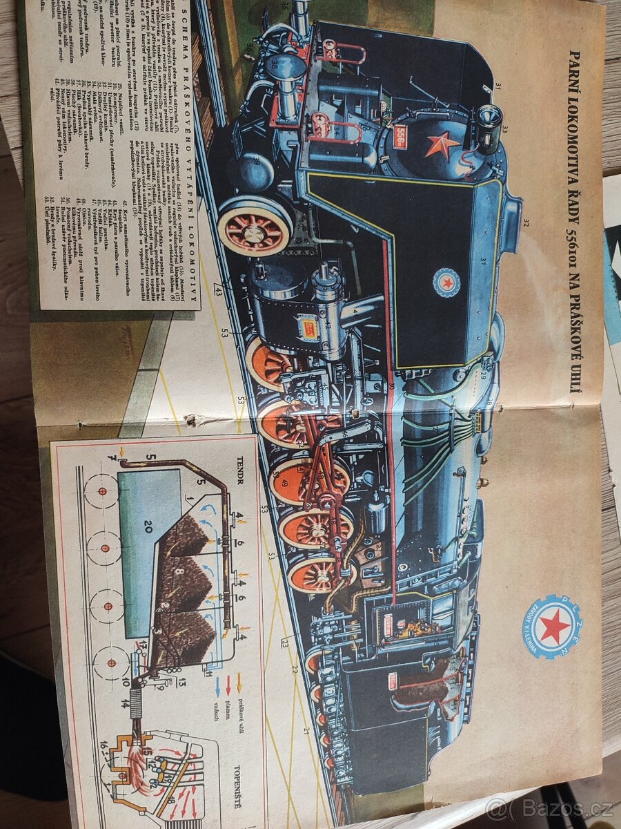 Parní lokomotiva na práškové uhlí ČSD, závody V.I.Lenina Plz