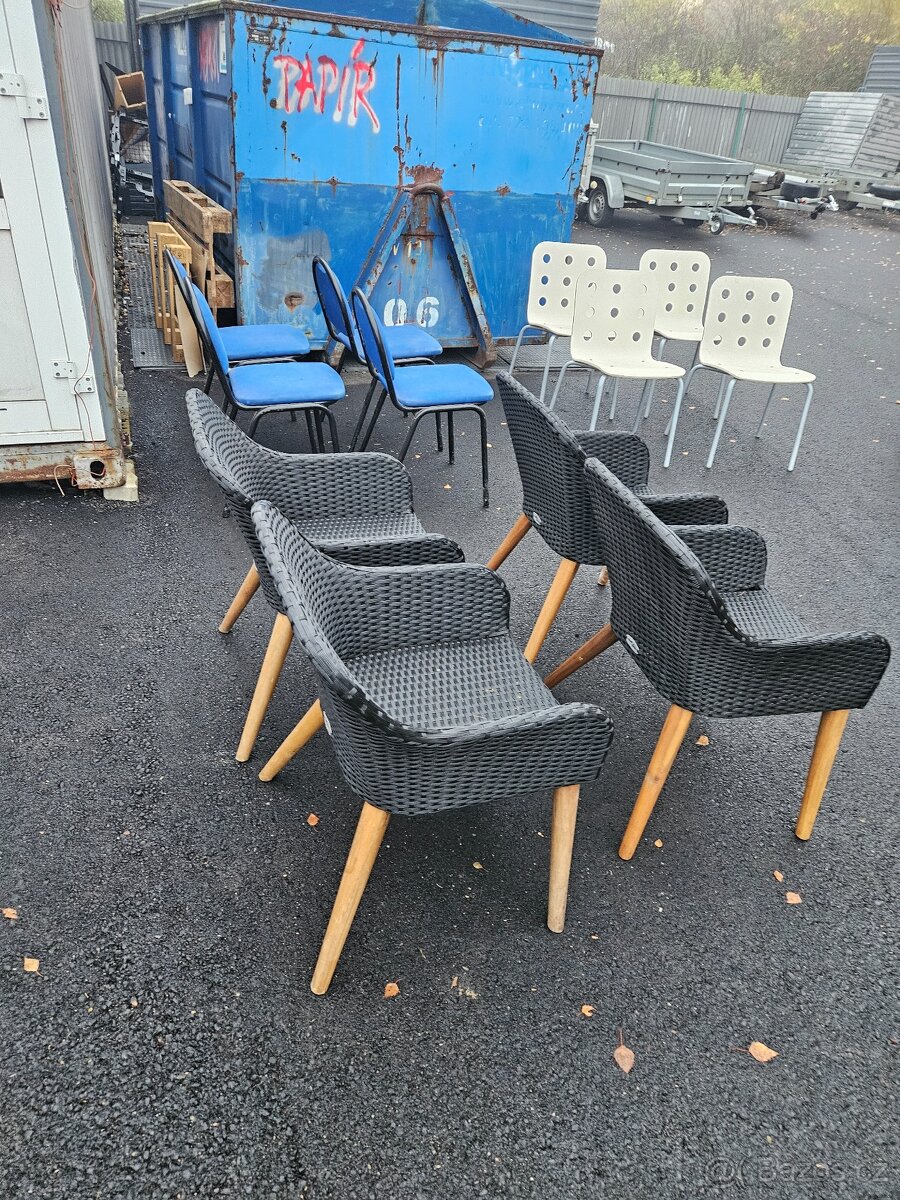 Prodám zahradní židle 4ks ratan