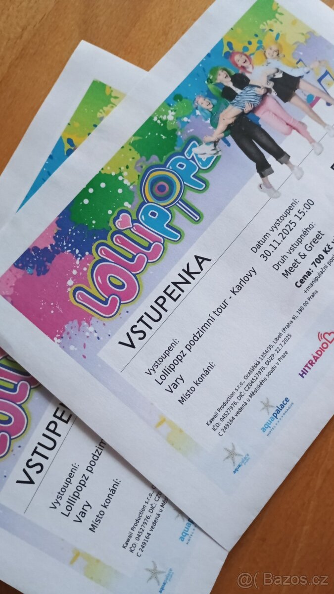 Vstupenky Lollipopz