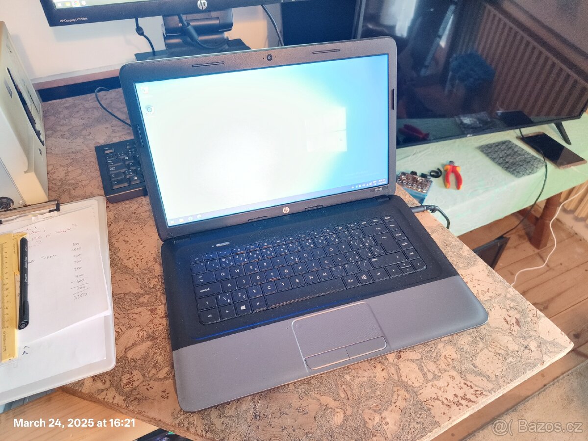 HP 655, 120 GB SSD, bez baterky