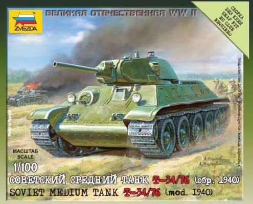 T-34/76 (Mod.1940) | Zvezda | 6101 | 1:100 | Nerozbaleno
