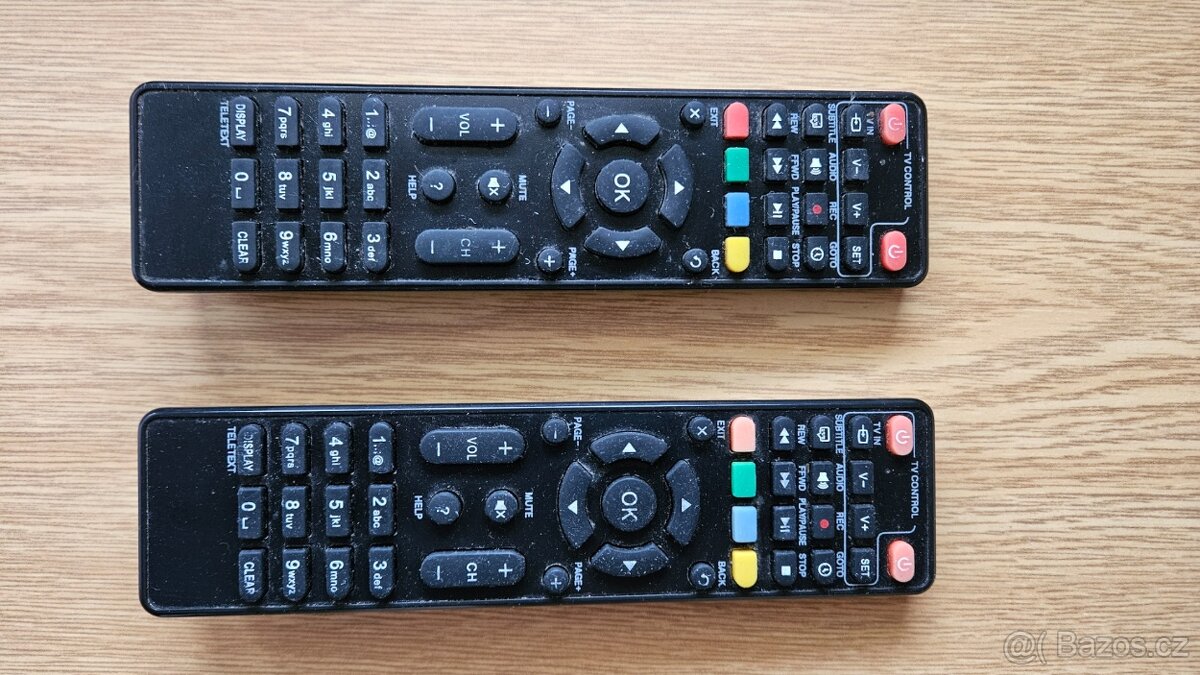 Dálkový ovladač dva kusy.