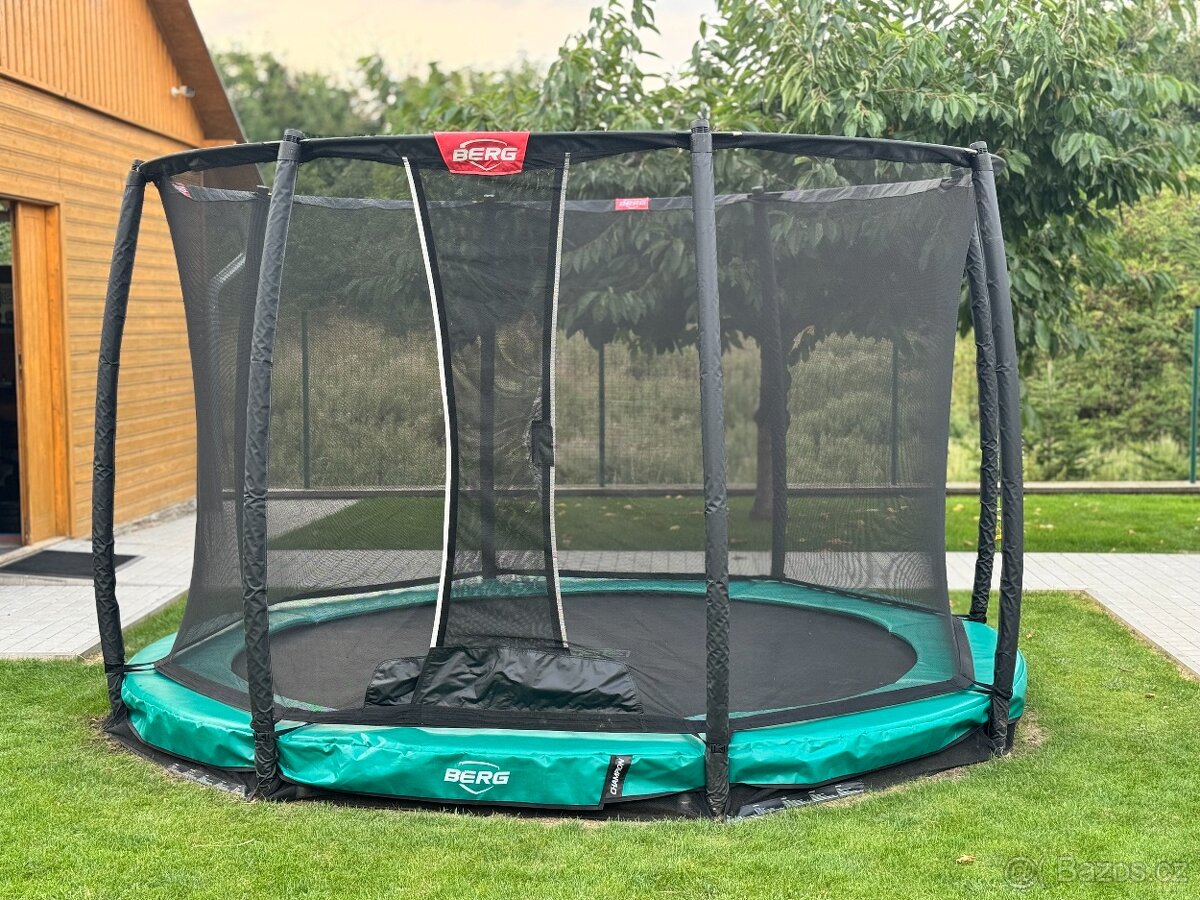 Trampolína BERG InGround Champion 330+safety net+zimní kryt