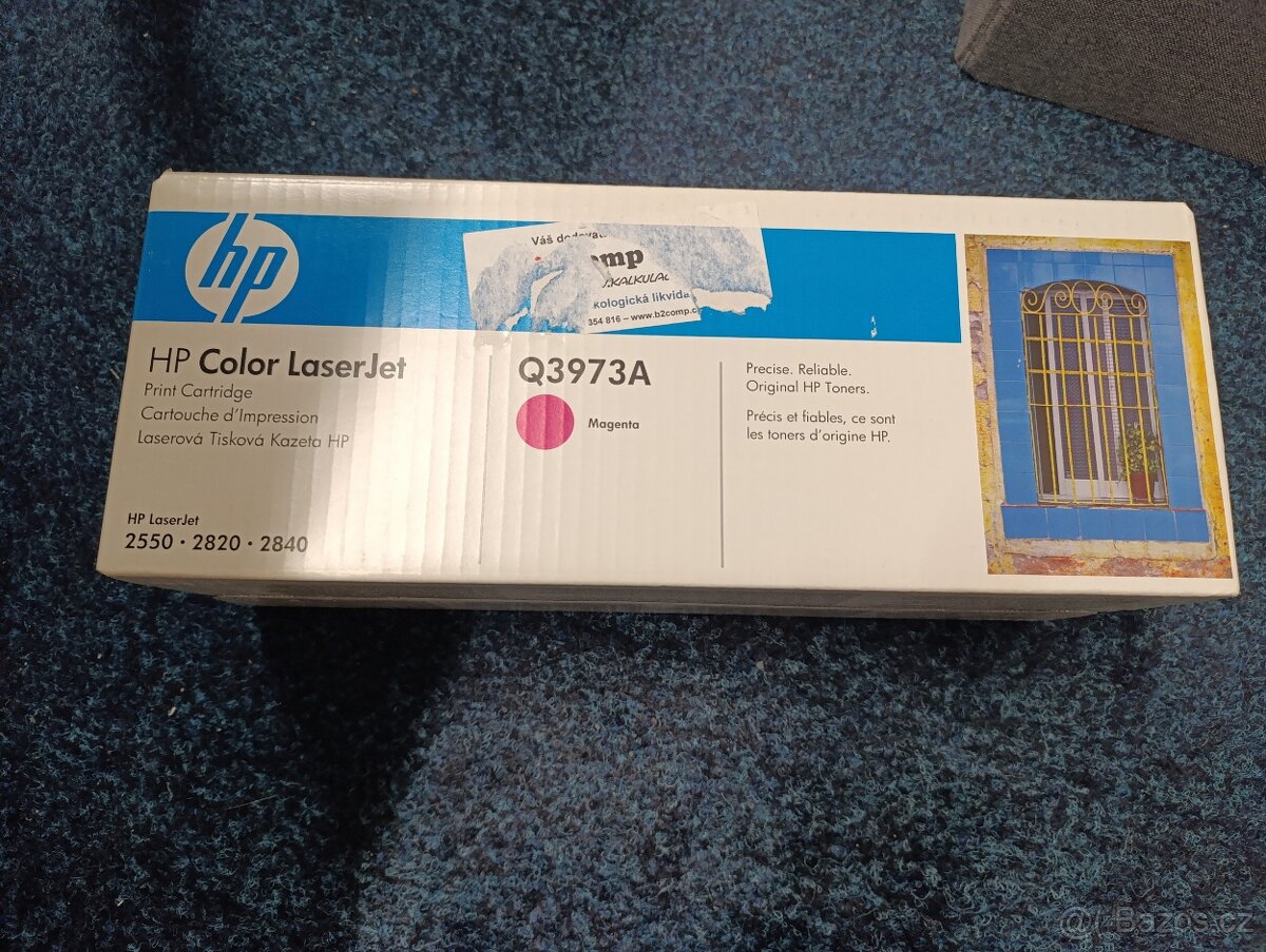 Toner HP 123A, Q37973A, purpurový, ORIGINÁL HP