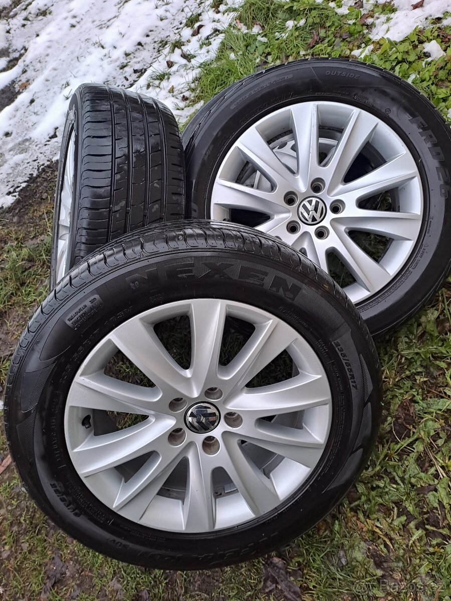 Alu kola 5x112 originál VW 235/55 R17