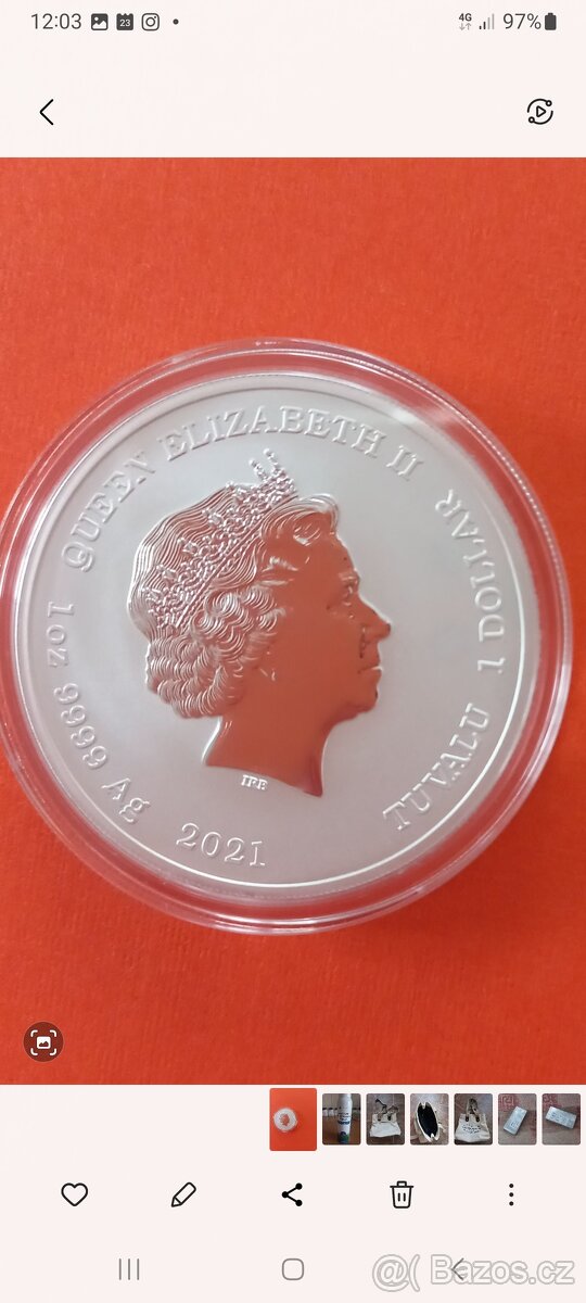Stříbrné mince 1 oz