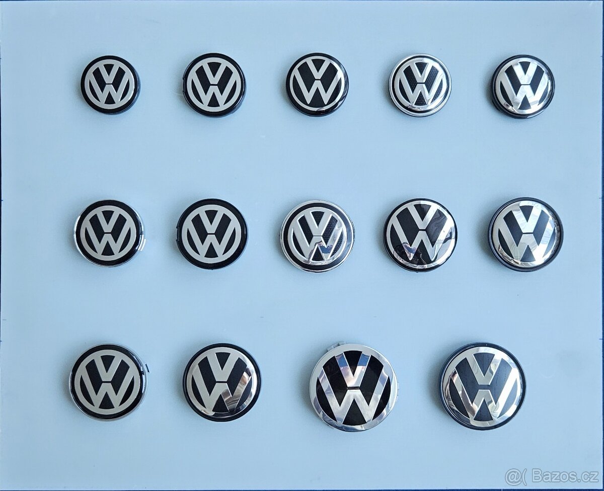 Středové krytky kol Volkswagen VW