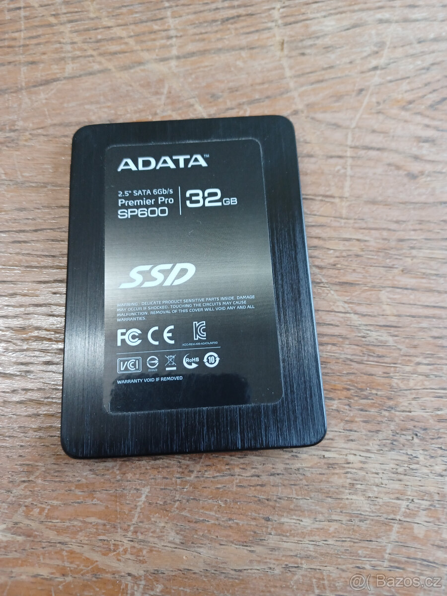 pevný disk SSD Adata SP600 SATA3/6G 2.5" 32GB