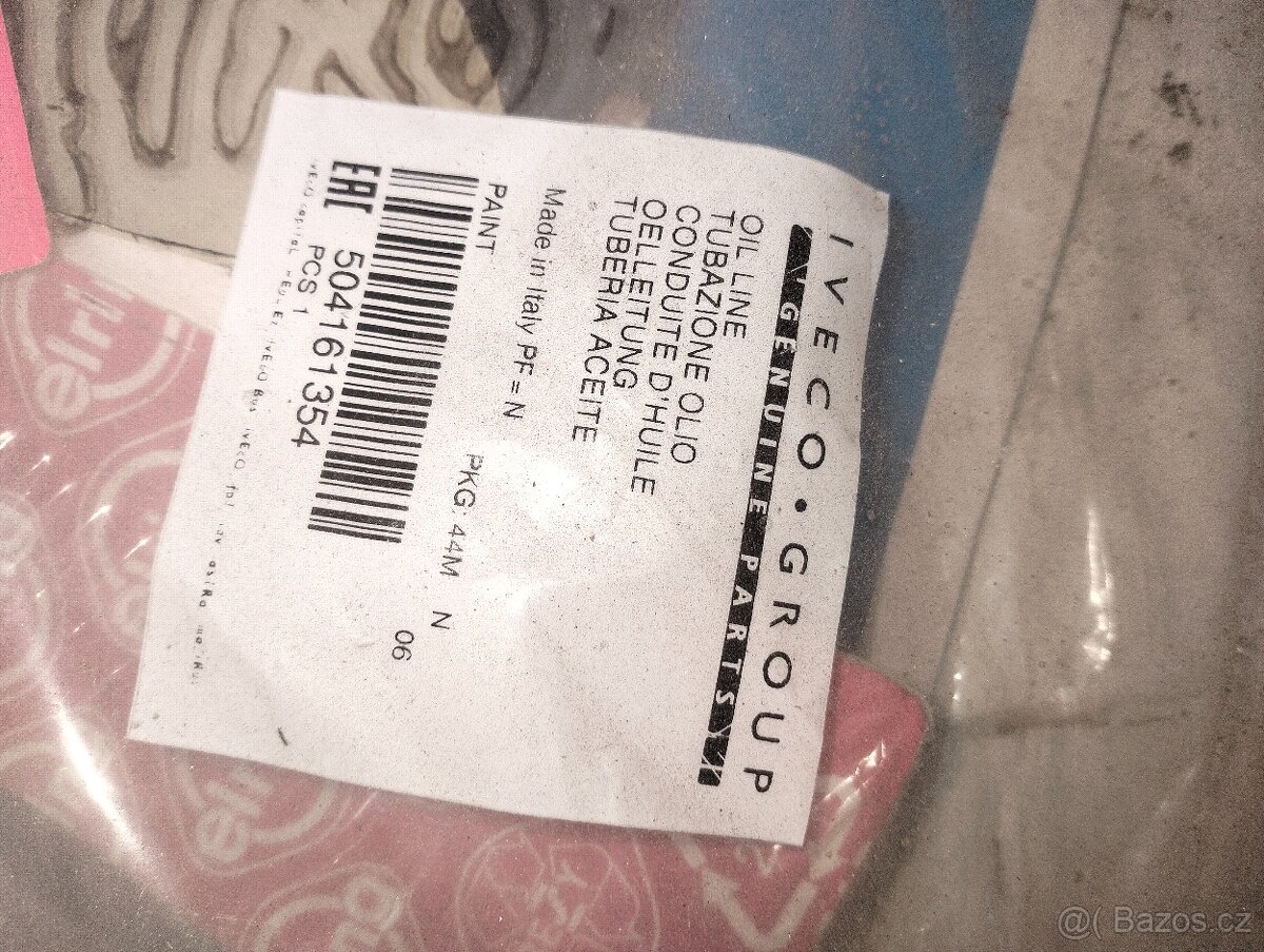 Iveco - hadice olejového potrubí - 504161354