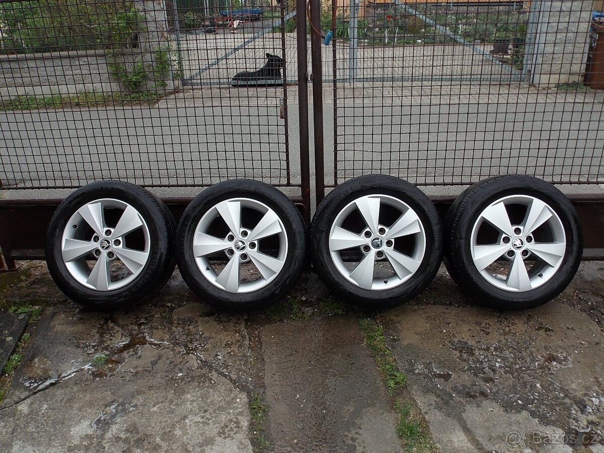 Letní sada ALU kol 205/55 R16 5x112 ET46 ŠKODA, VW, SEAT