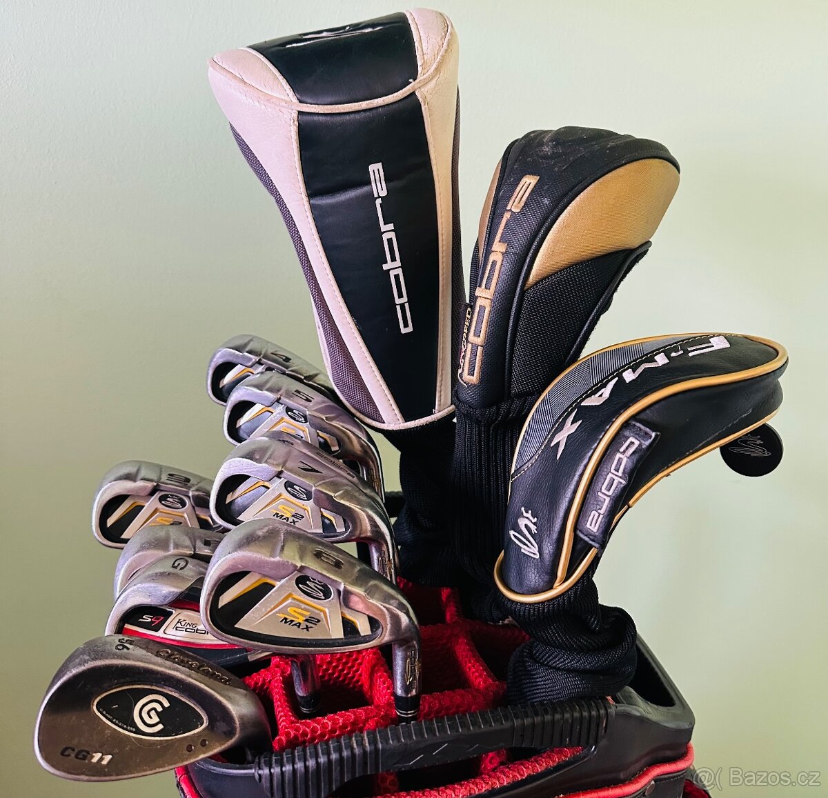 GOLFOVÝ SET COBRA DRIVER DŘEVO HYBRID ŽELEZA BAG PUTTER