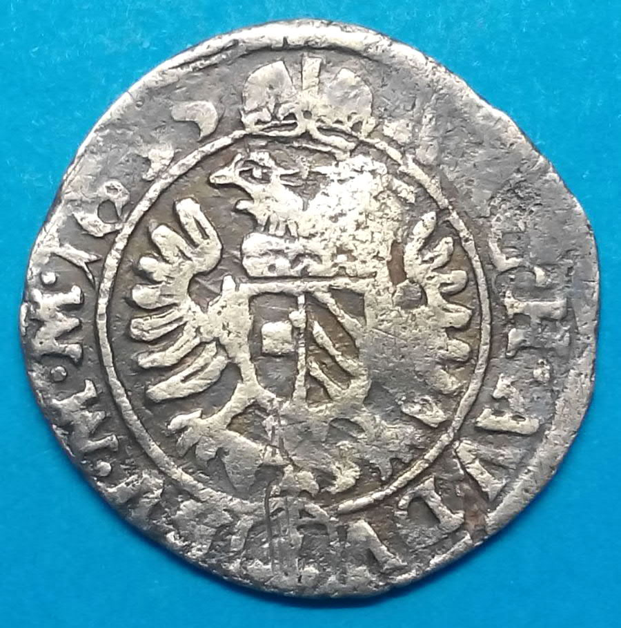 Stříbrná mince r. 1635 Ferdinand II.