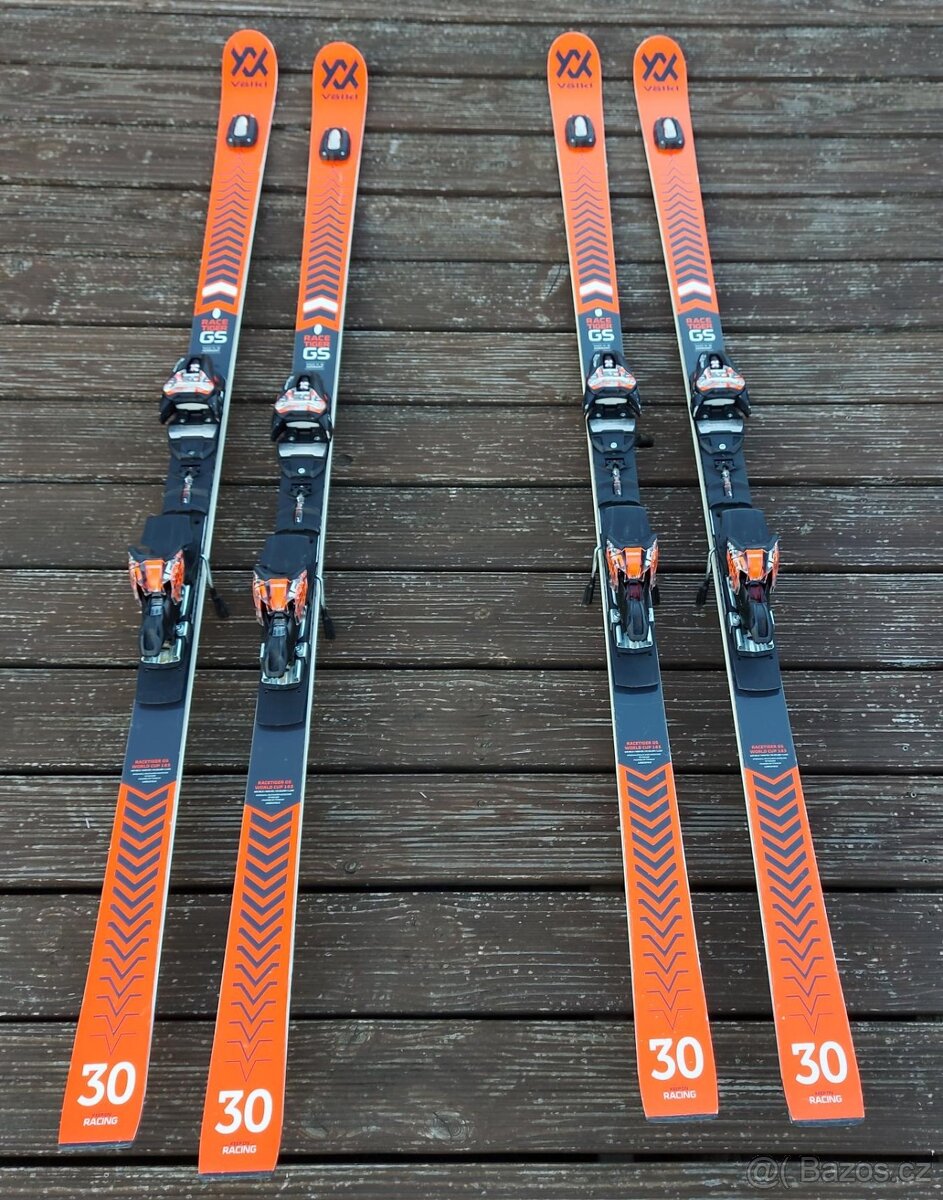 2x Lyže Völkl Race Tiger GS 183 / 30+Marker X comp 16