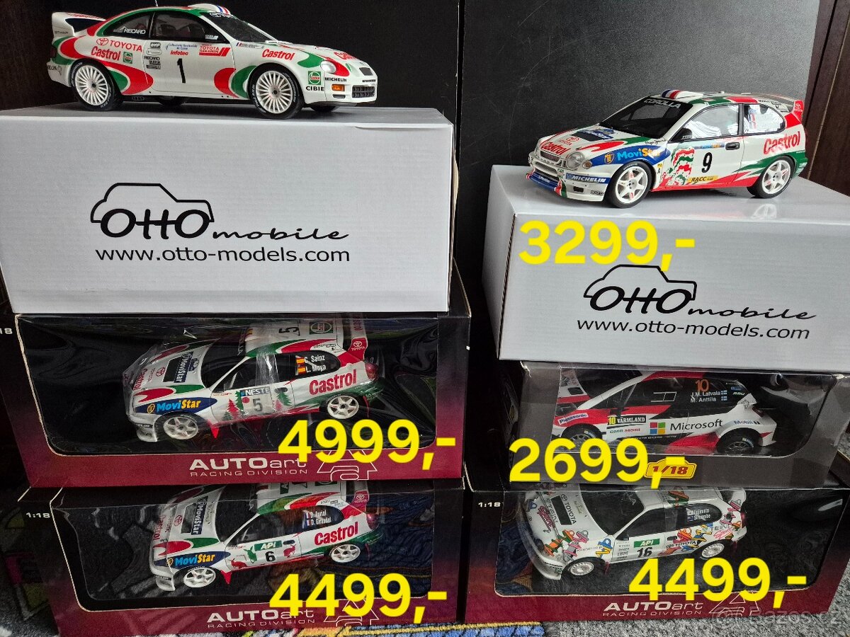 Rally  1:18 Toyota , Ceny u foto
