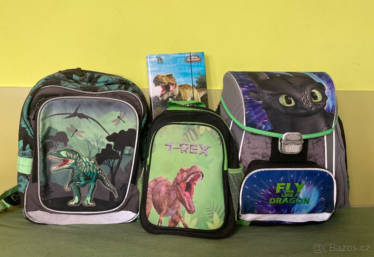 Batohy (aktovky) s dinosaury
