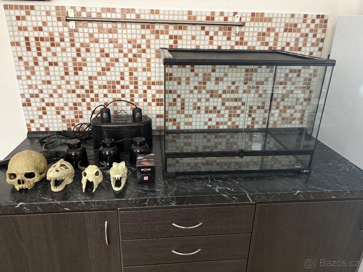 Terarium a svetla