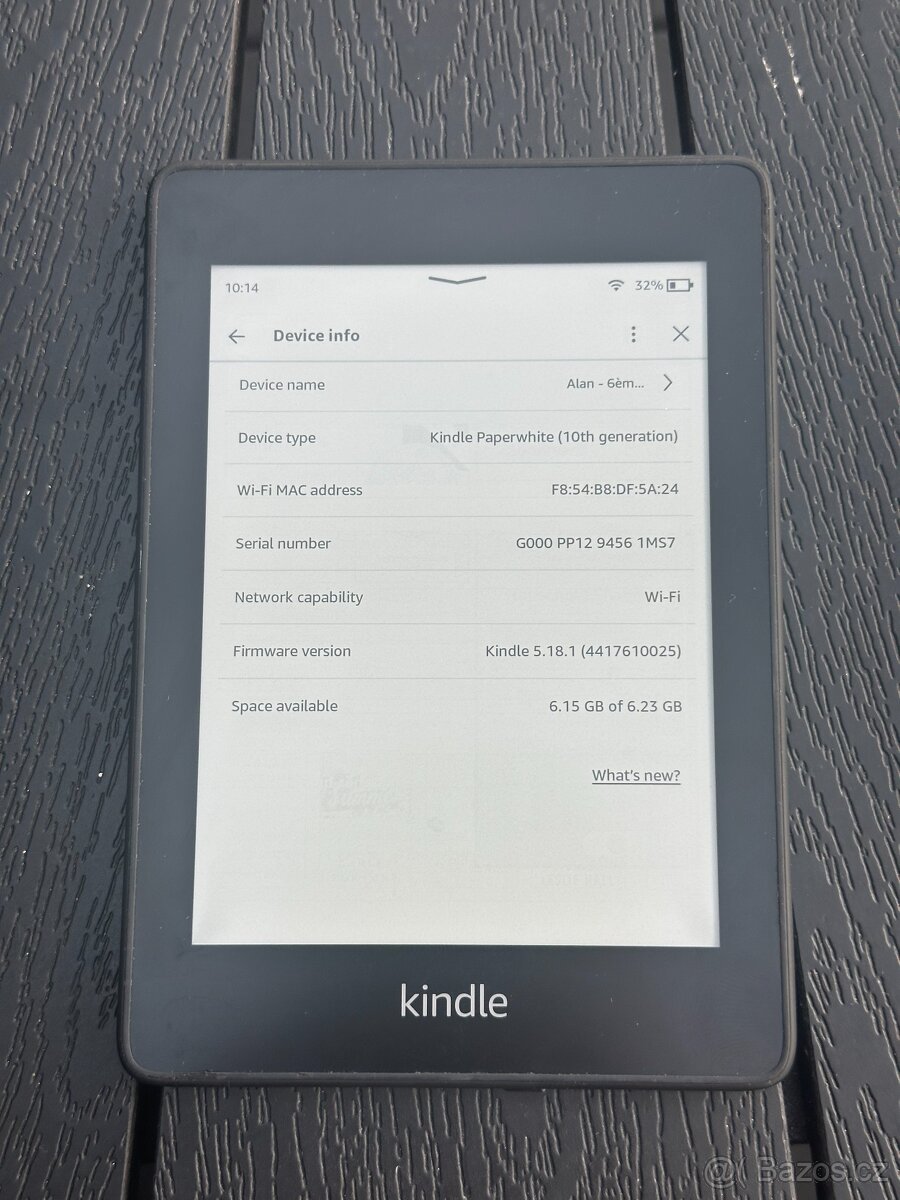 Amazon Kindle Paperwhite 10. gen čtečka knih 8GB černá