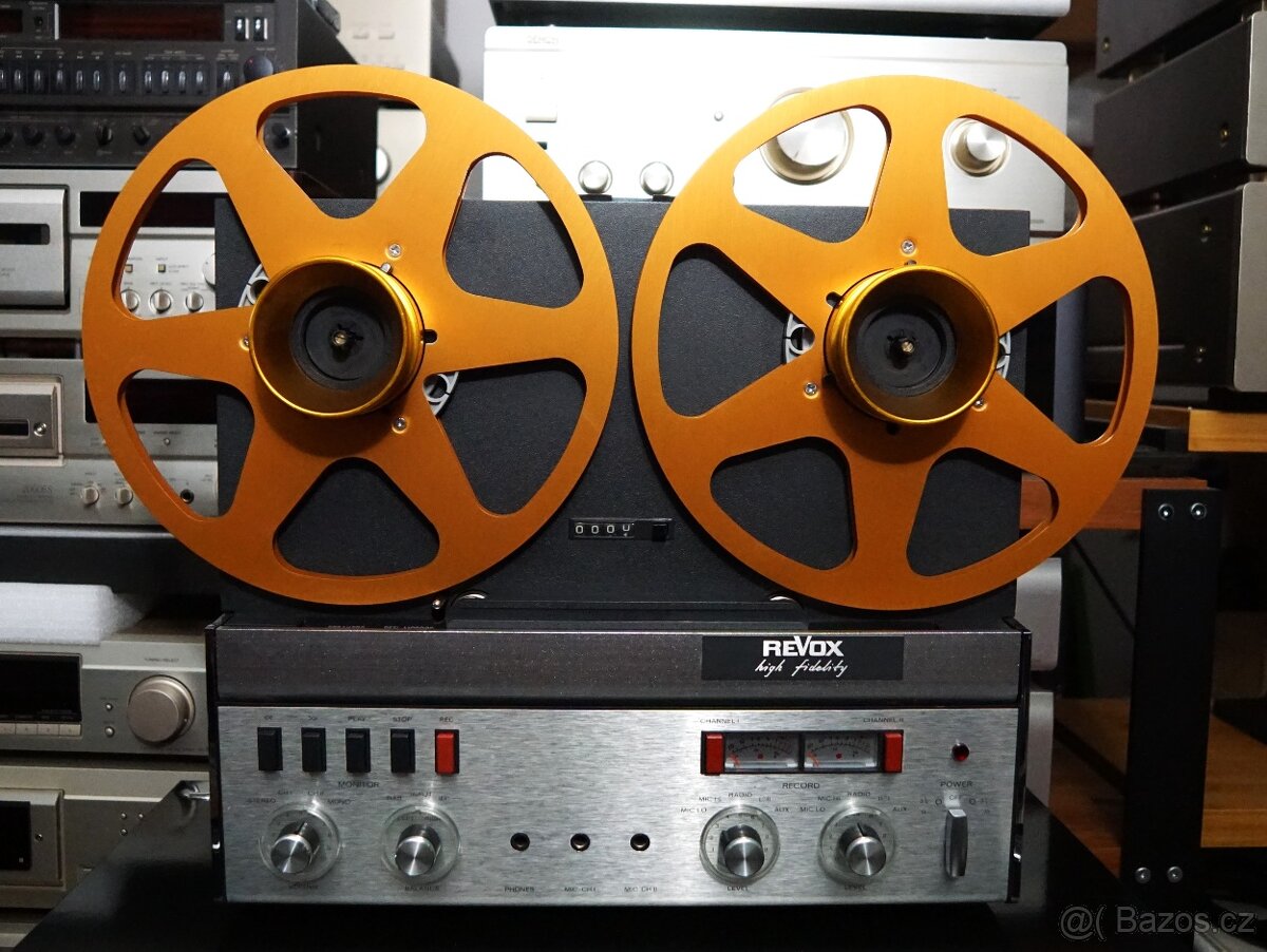 REVOX A 77 - 2 TRACK včetně NAB adaptérů i cívek viz. foto