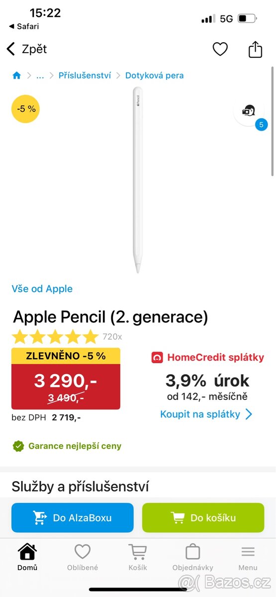 Apple pencil 2.generace