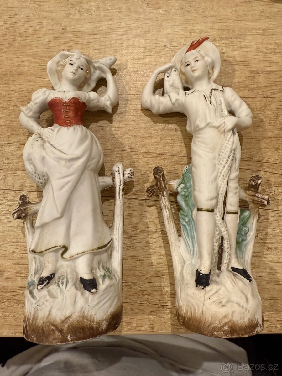 Sošky Rybář a rybářka, 21 cm