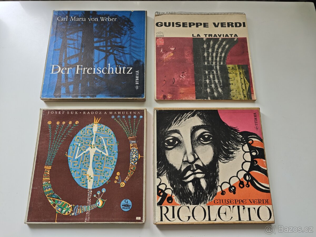 Staré gramofonové desky Verdi , Suk,Weber