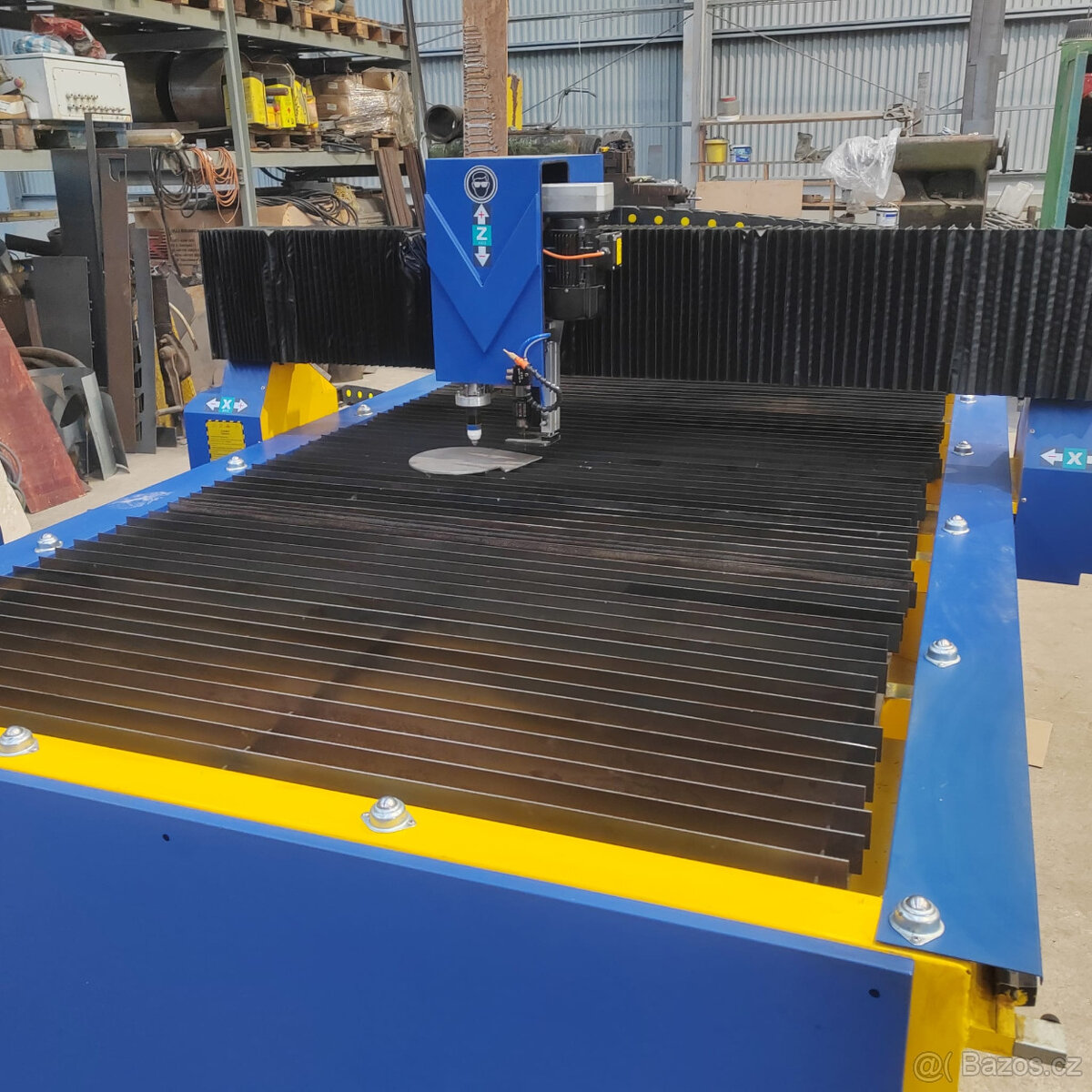 Plazma CNC 1500 x 3000mm + stůl + vrtačka a ventilátory