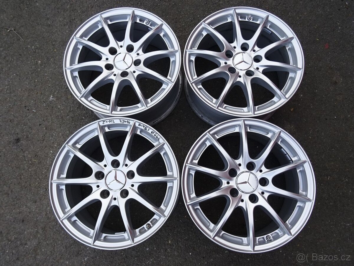 Alu disky originál Mercedes, 16", 5x112, ET 45,5, šíře 7,5J