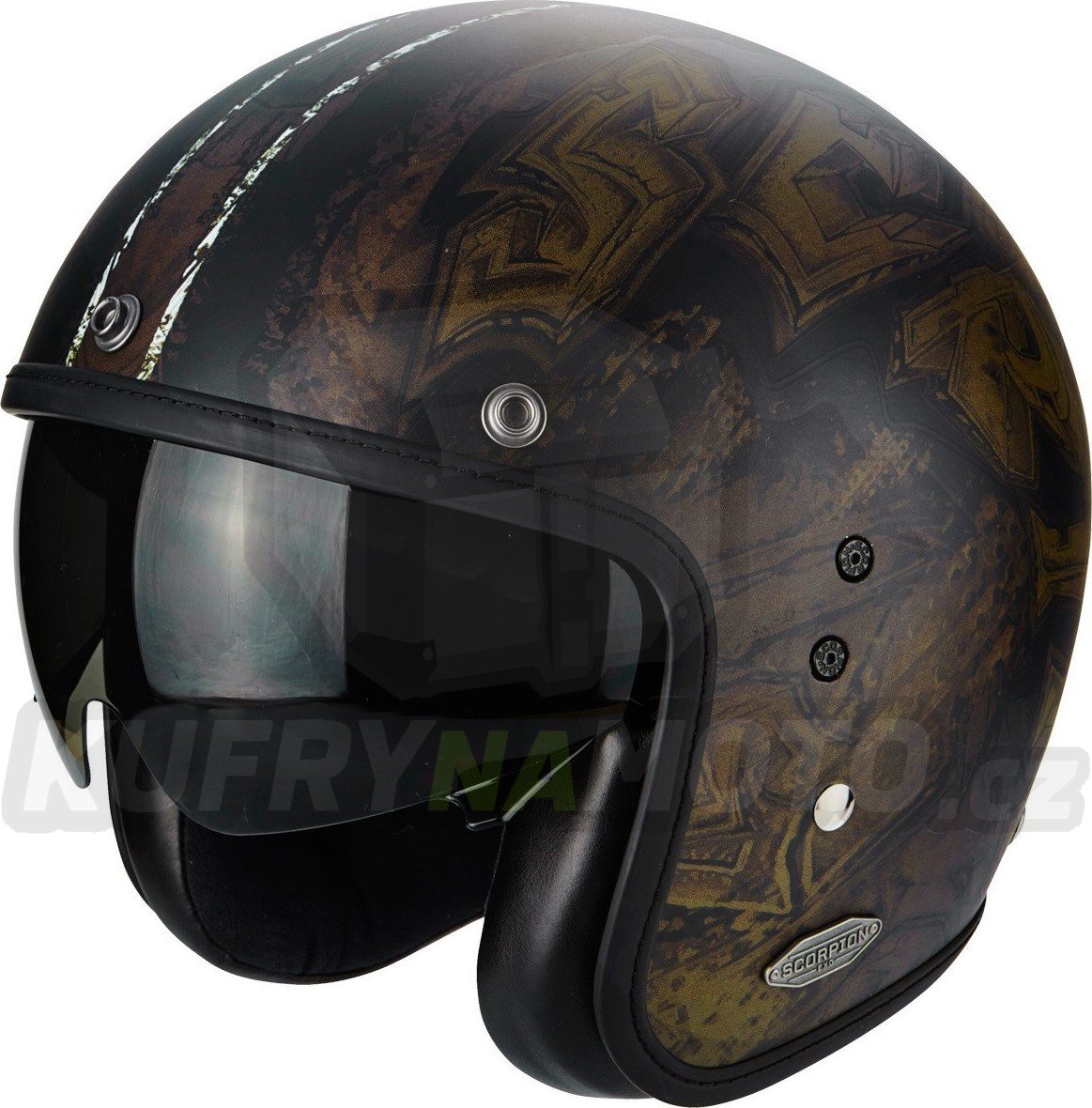 Moto přilba Scorpion Belfast Urbex khaki velikost M