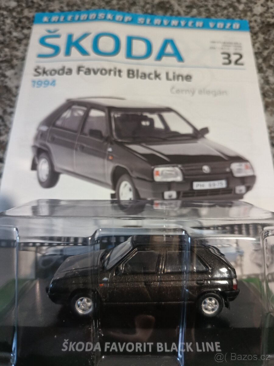 Škoda Favorit black line DeAgostini