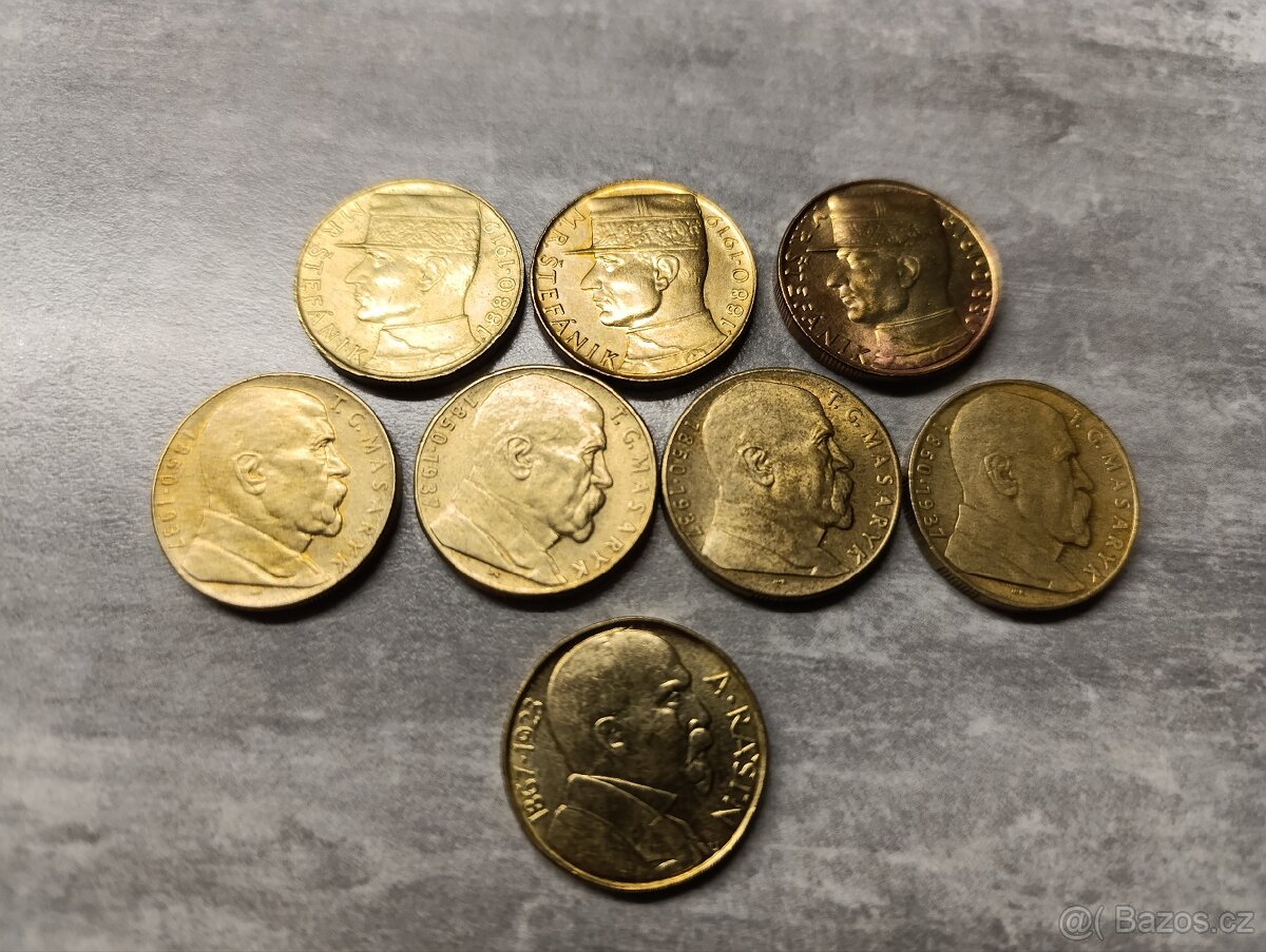 10 Kčs Masaryk, Rašín, Štefánik