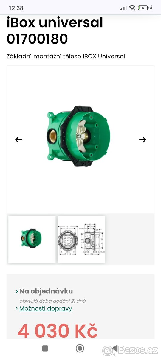 Podomítková baterie