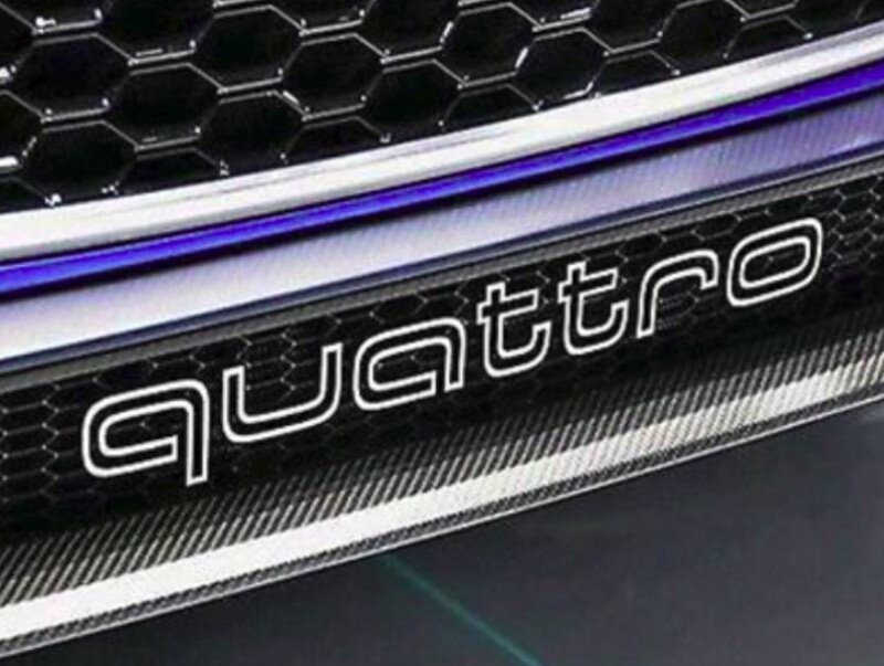 Audi QUATTRO NAPIS OZNACENIE LOGO DO MASKY