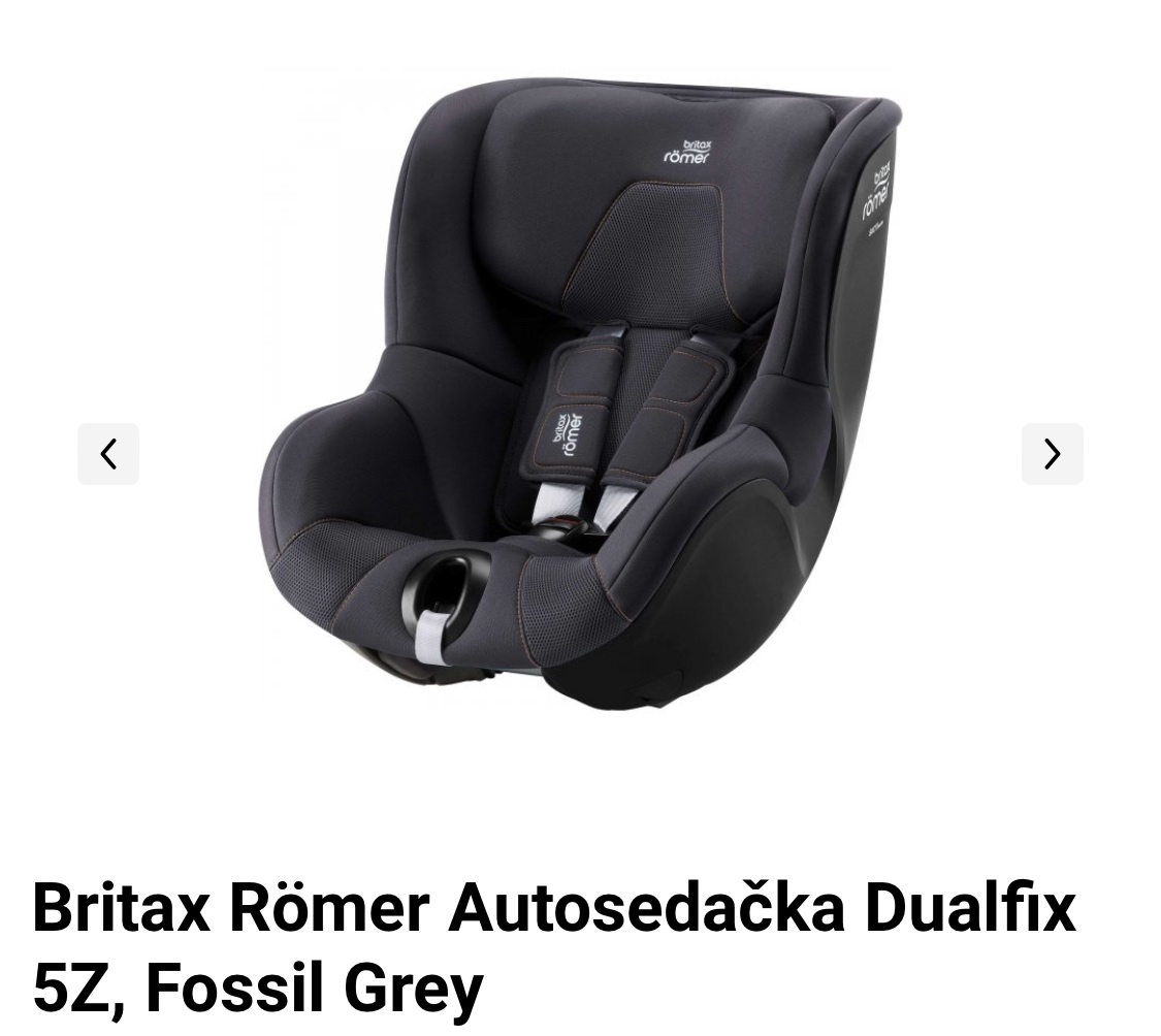 Britax Römer Autosedačka Dualfix 5Z, Fossil Grey