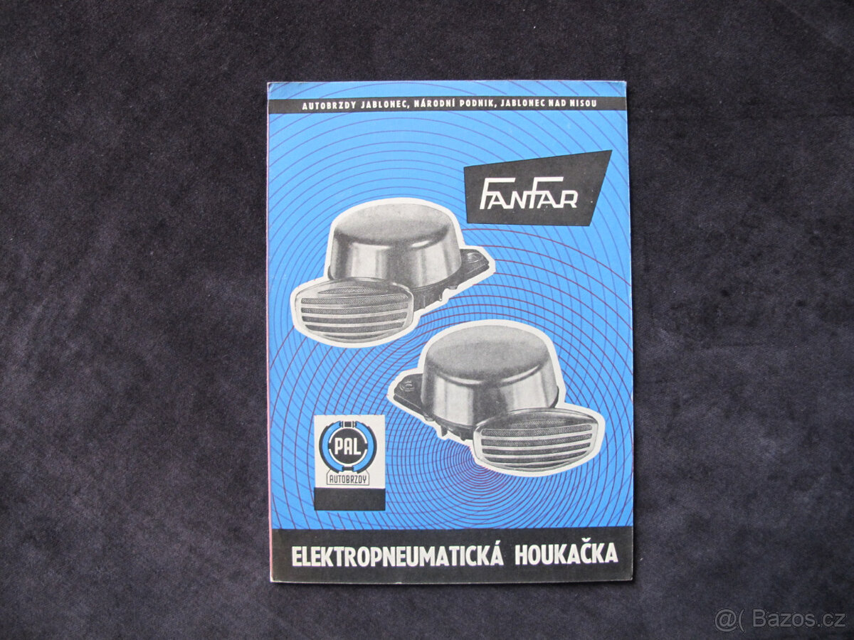 Elektropneumatická houkačka Fanfar PAL technická literat. 2